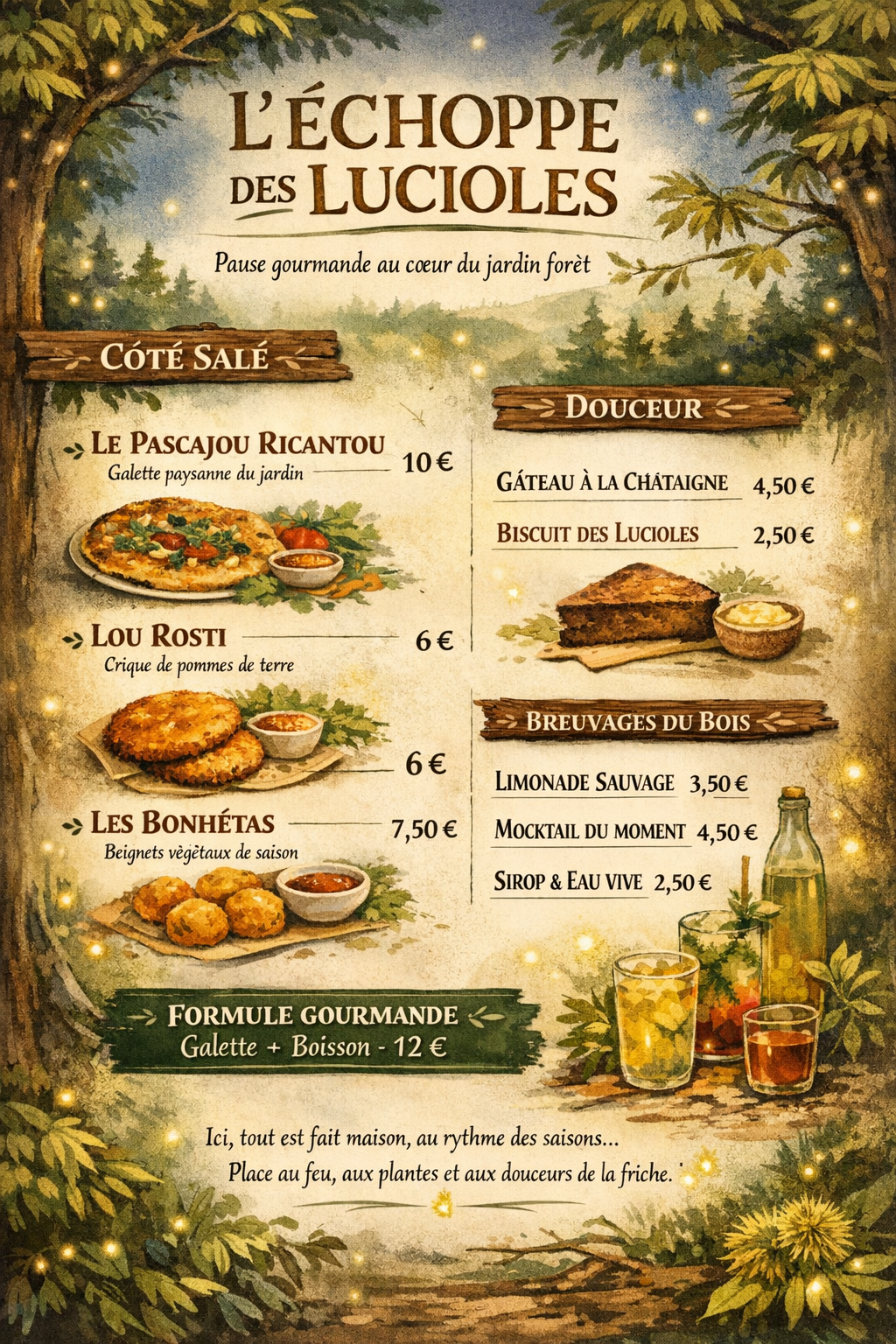 Menu de l’Échoppe